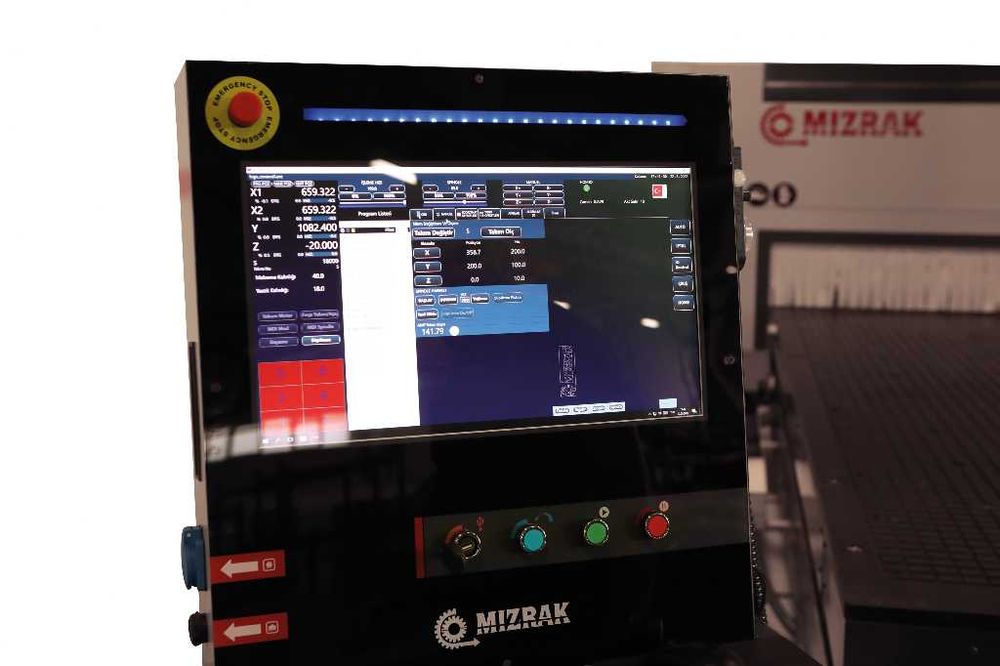 Router CNC Nesting profesional MobilaPAL/MDF magazie 13scule și Vacuum