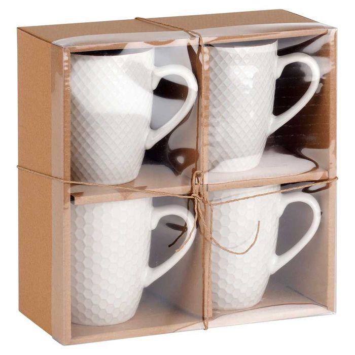 Комплект от 4 чаши с капацитет 400 мл, бели