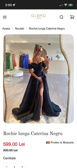 Rochie lungă neagră