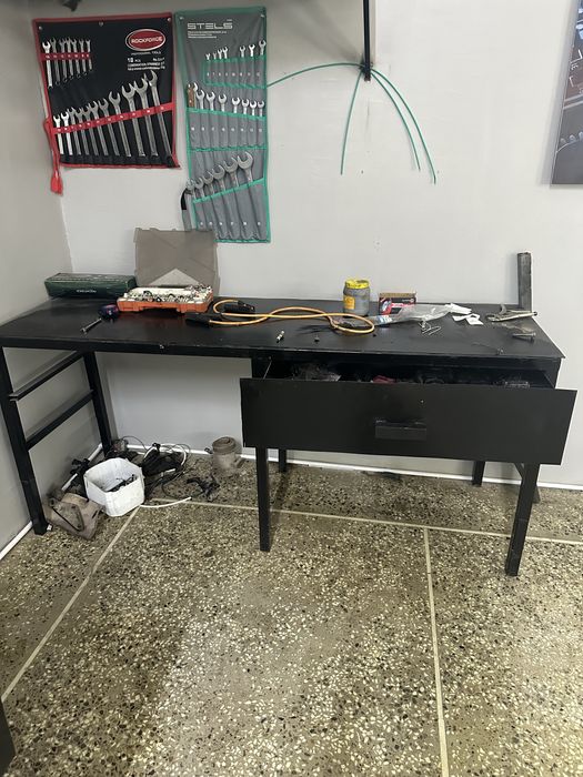 Железный рабочий стол СТО