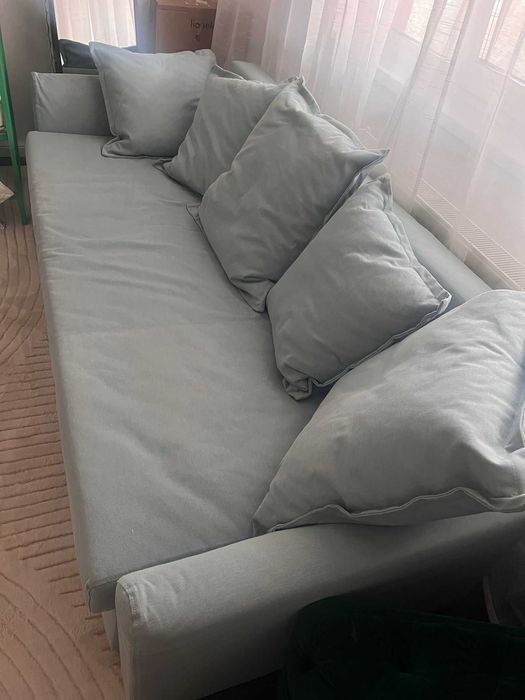 Canapea exstensibila 3 locuri 231CM albastra