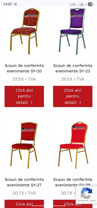 Scaune Biserica HILTON