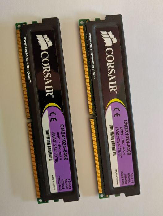RAM Corsair DDR 2 800 MHz 1024 MB