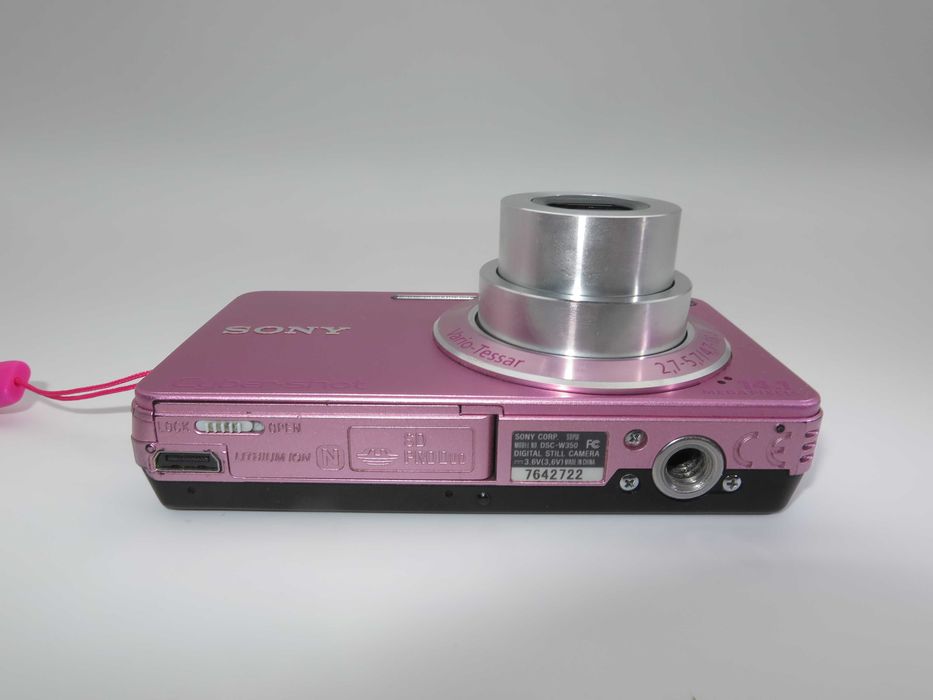 Sony CyberShot W350 розов компактен фотоапарат, дигитална камера - НОВА - ползвана веднъж - пълен комплект - Отлична
