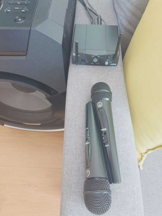 Парти/Караоке комплект: Sony MHC-GT5D (2400W) + Безжични Микрофони AKG WMS40