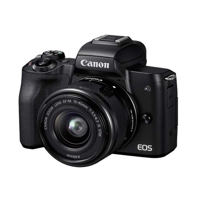 Canon EOS M50 + EF-M 15-45 .Перфектно състояние.Промо цена