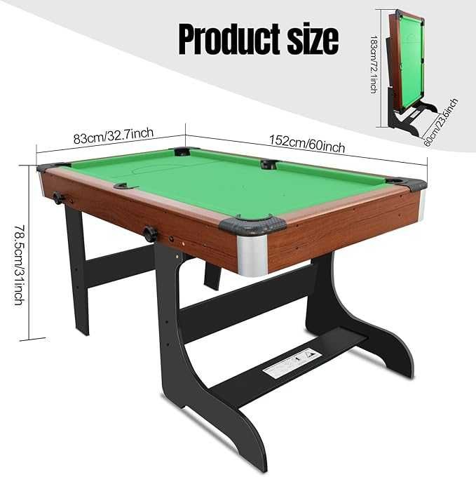 Сгъваема билярд и снукър маса