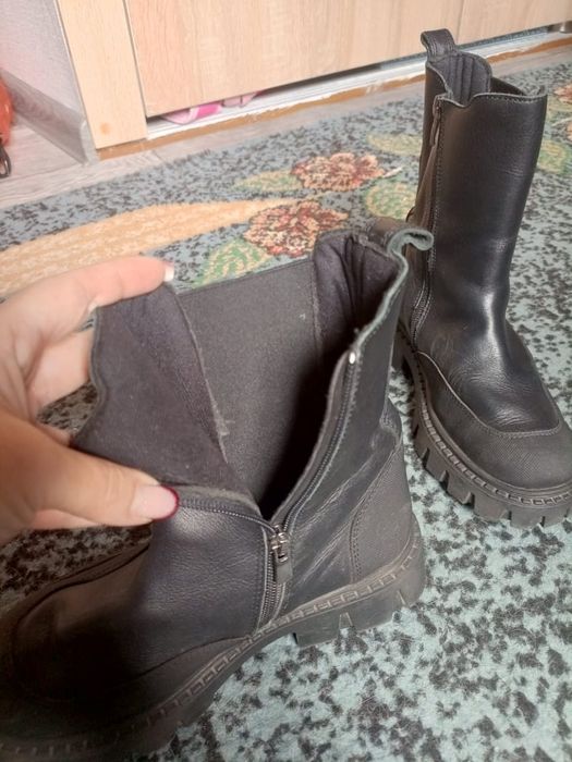 Кожаные сапоги!!