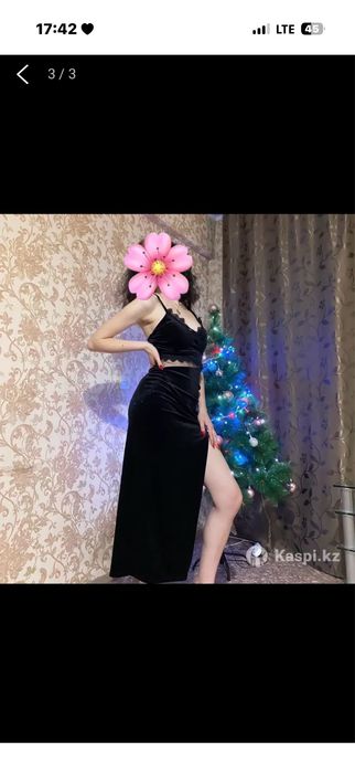 Вечернее платье черное