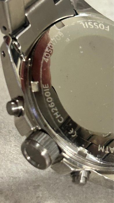Ceas Fossil Chronograph CH2560, brățară oțel, 10 ATM – stare bună