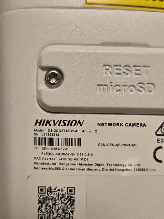 Camera IP AcuSense Hikvision DS-2CD2T46G2-4I(4mm)(C), 4MP, lentila 4mm