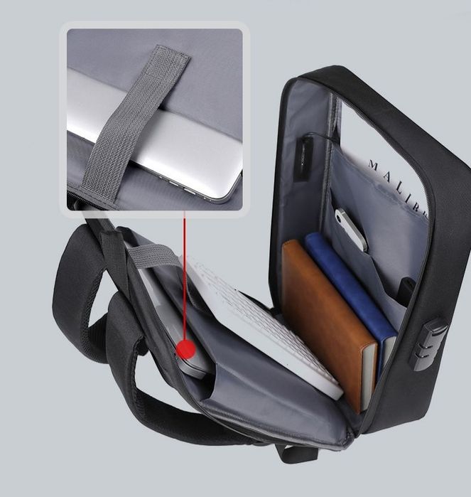 Мужской рюкзак для ноутбука с твердым корпусом водонепроницаемый