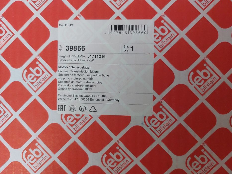 Тампон двигател FEBI BILSTEIN 39866