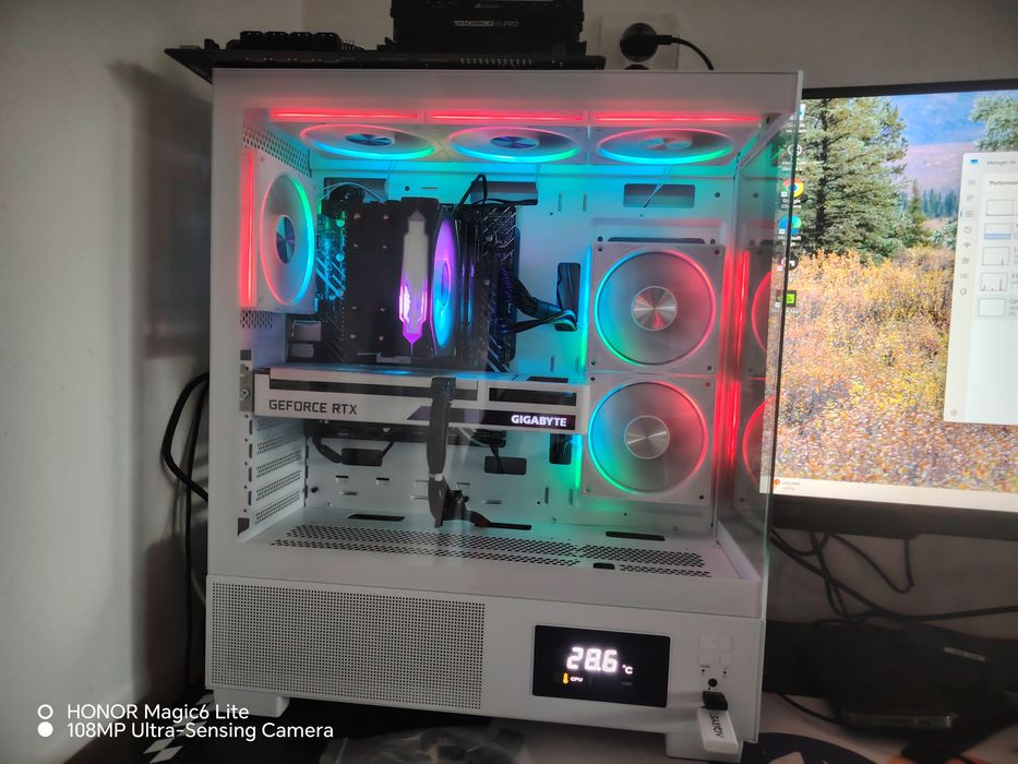 Pc gaming white rgb