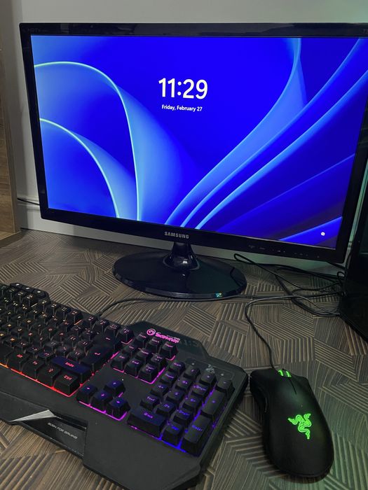 Setup Gaming unitate+monitor+tastatura+mouse