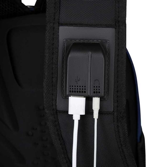Рюкзак школьный, универсальный, мужской с USB портом для ноутбука