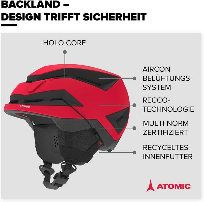 ATOMIC Backland, 51-55, нова, оригинална ски, ски туринг каска