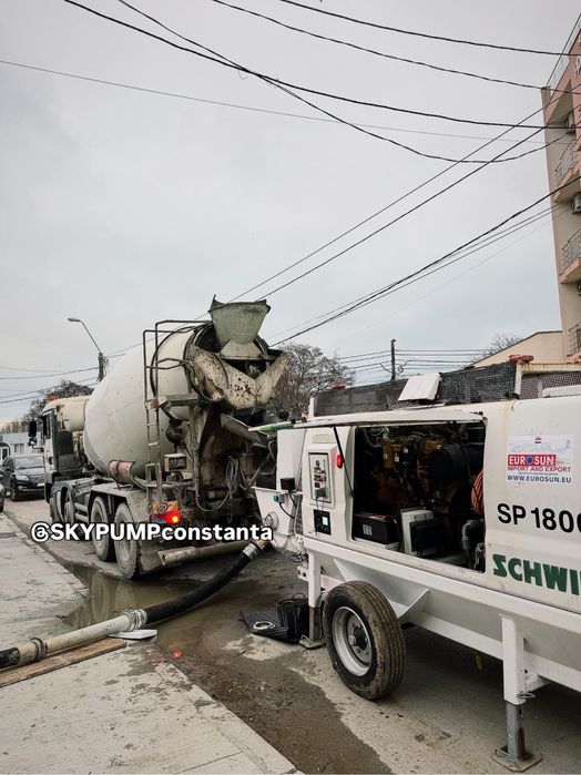 De inchiriat pompa de beton Schwing SP-1800D.