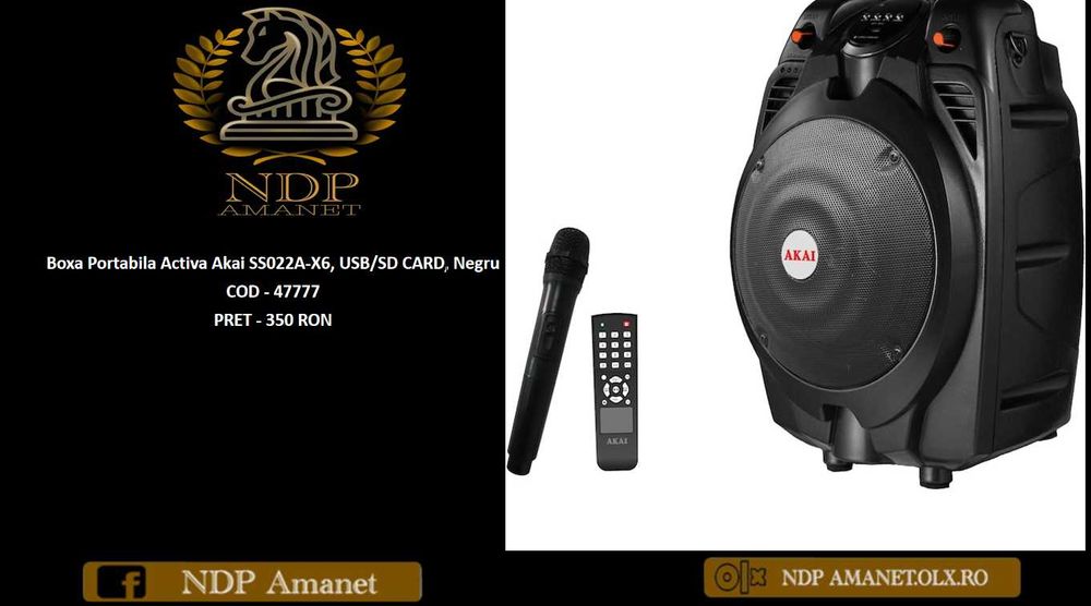 NDP Amanet NON-STOP Bld.Iuliu Maniu 69 Boxa Portabila  AKAI (47777)