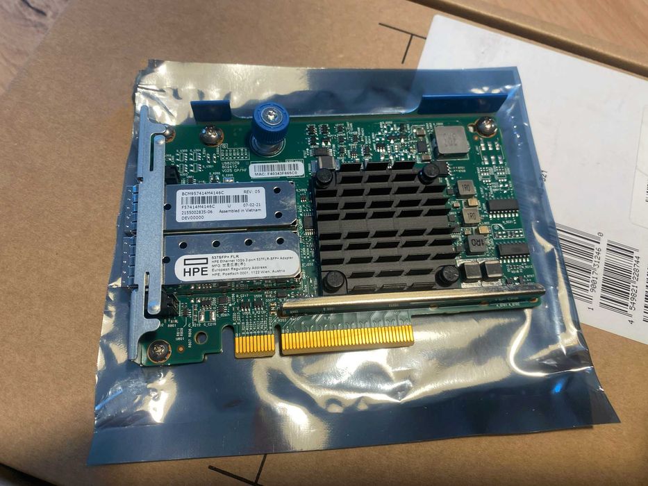 HPE 10Gb 2p 537FLR-SFP+ Нова 10Gb SFP Карта