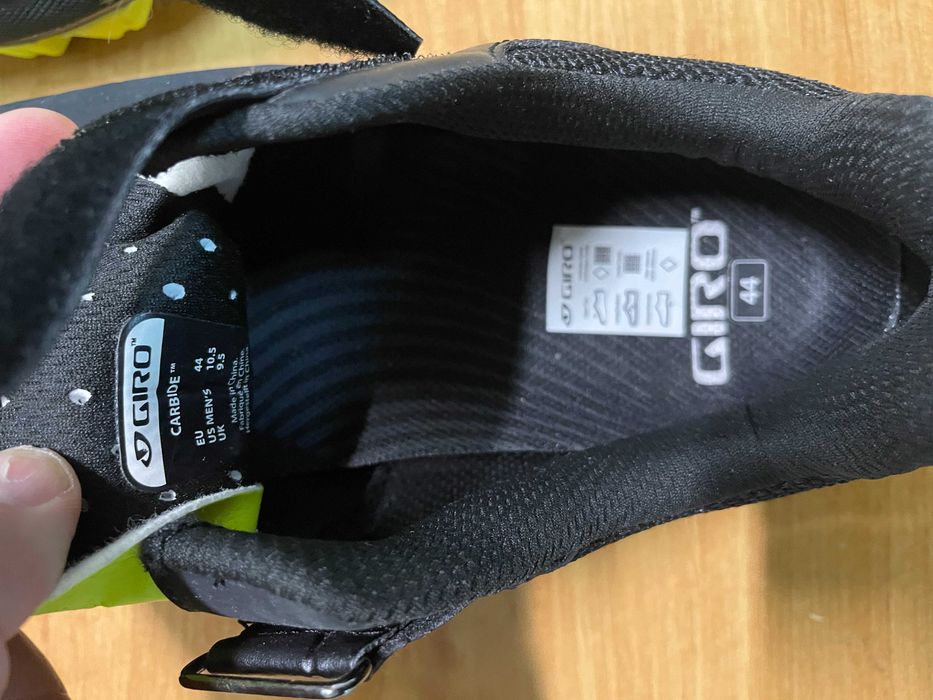 Pantofi ciclism MTB Giro Carbide R II, marimea 44, negri, SPD, Noi