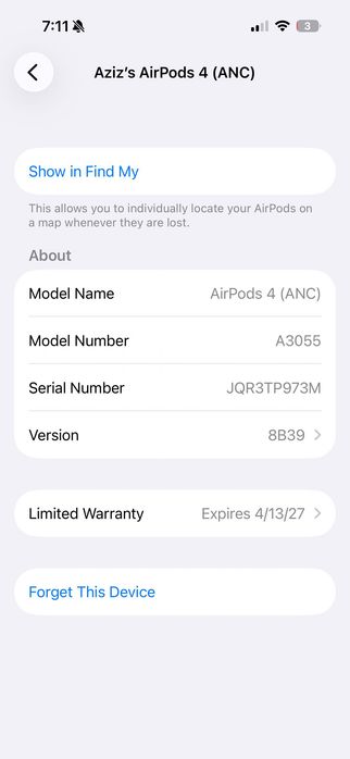 AirPods 4 anc original amerika