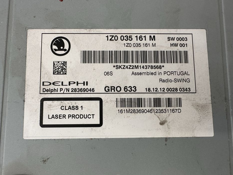 CD Mp3 Swing за Шкода след 2010г.!