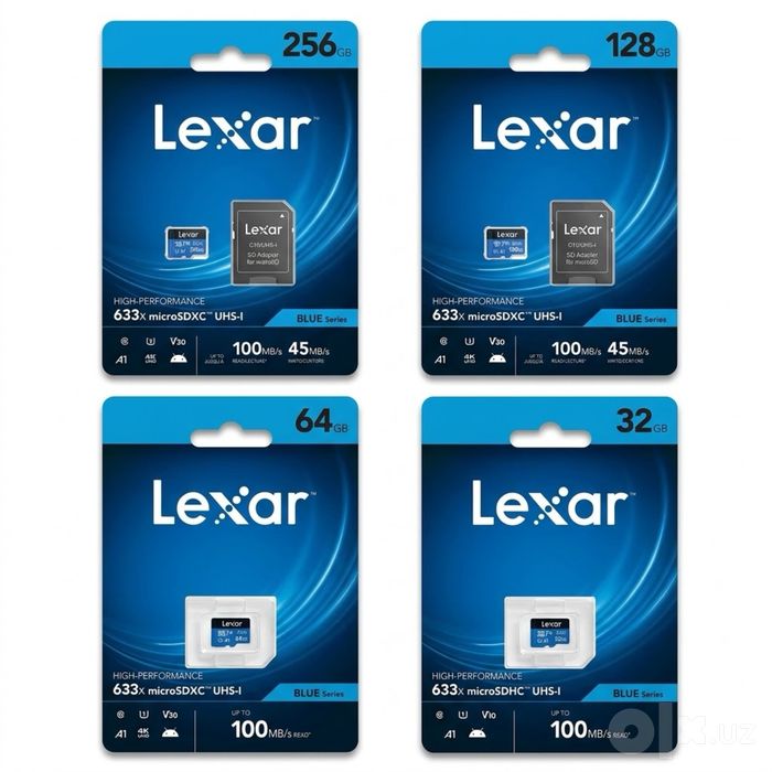 Карта памяти LEXAR 633x microSDXC 128GB CLASS10 UHS-I Micro SD