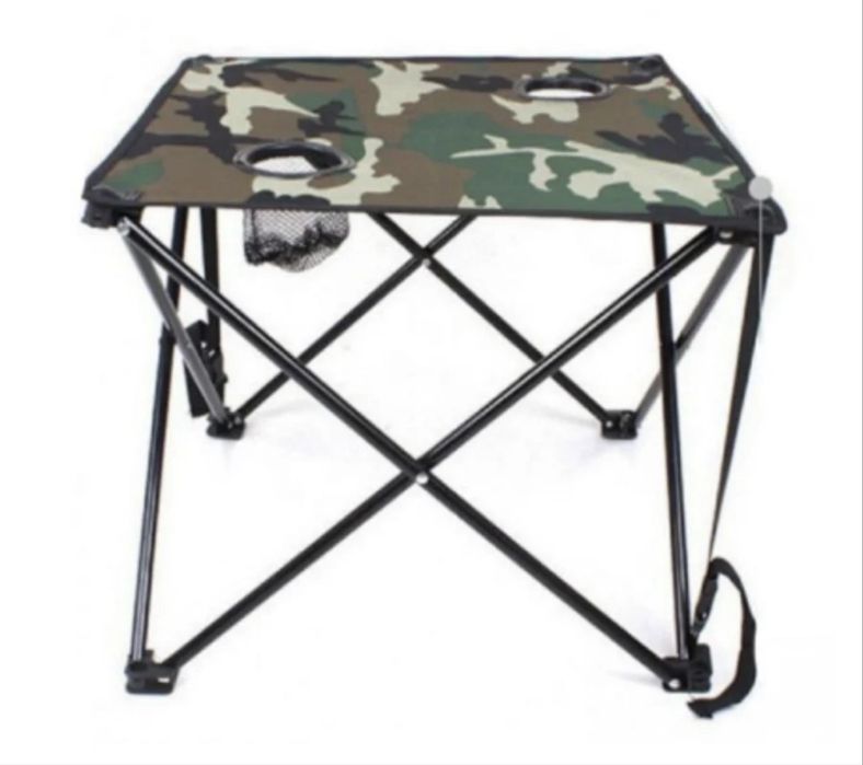 Set masa si 2 scaune pentru picnic camping pescuit cu geanta army
