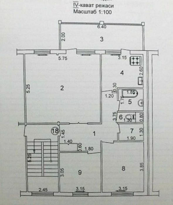 Юнусабад-19 3/3/5 (92м²)