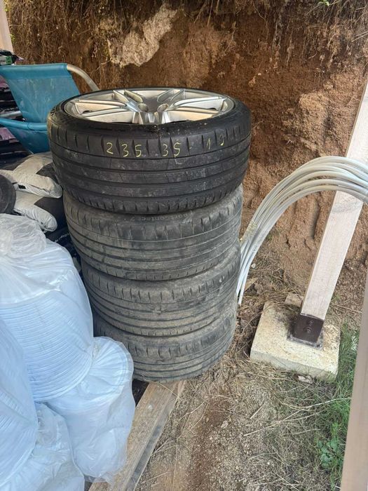 Джанти Ауди r19 5х112 с летни гуми Continental ContactSport 7