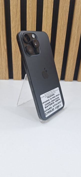 IPhone 16 Pro Max 256Gb 100% Baterie Garantie/Factura #55537