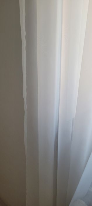 Vand perdele albe voal