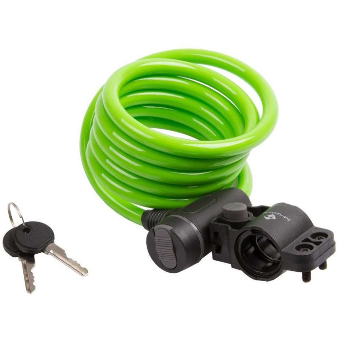 Заключващо устройство за велосипед с ключ M-WAVE, 180см/10mm, Цветове