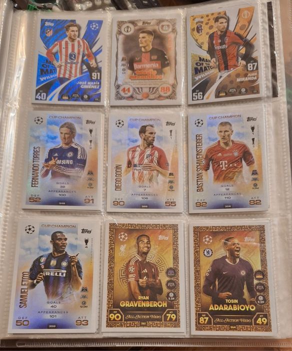 Match Attax 25/26 карти за размяна Topps 2025 2026
