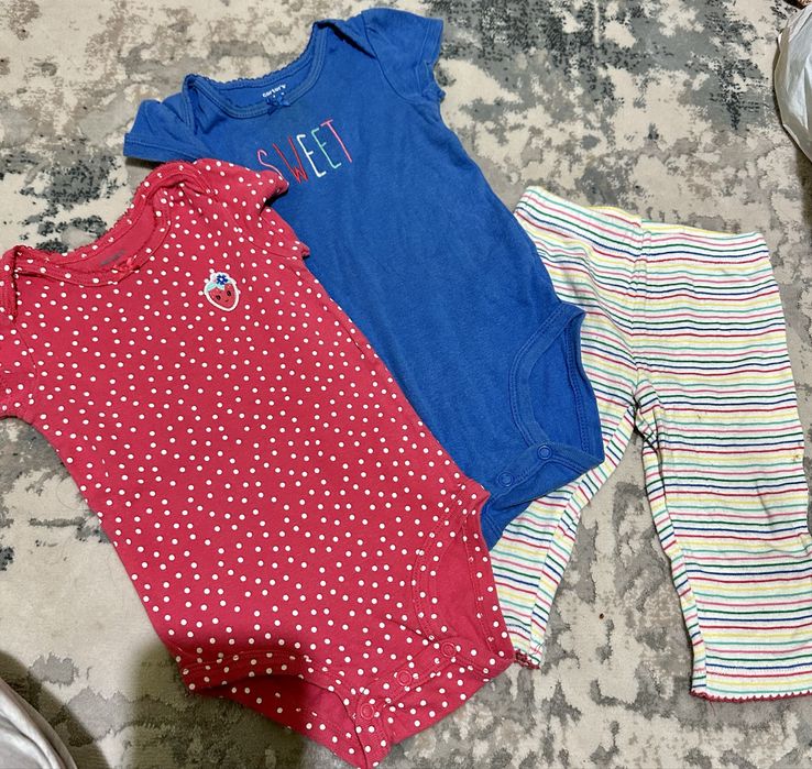 бодики комплект на 6-9мес