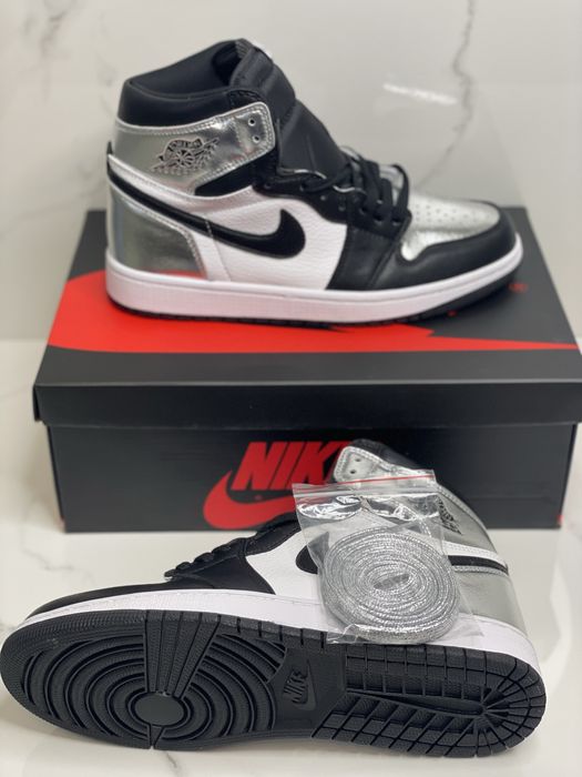 Air Jordan 1 Retro High Silver Toe Full Box Verificare Colet 33,5-46