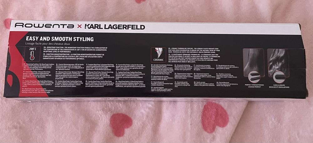 Преса за коса Rowenta x Karl Lagerfeld EASYLISS SF161LFO!