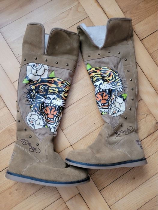 Ed Hardy Cizme piele naturala