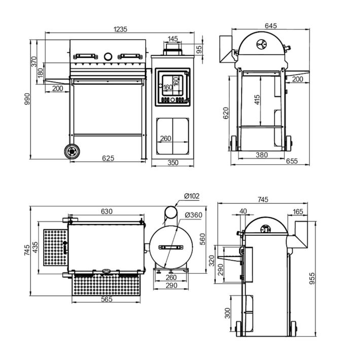 Гриль-мангал «Везувий»