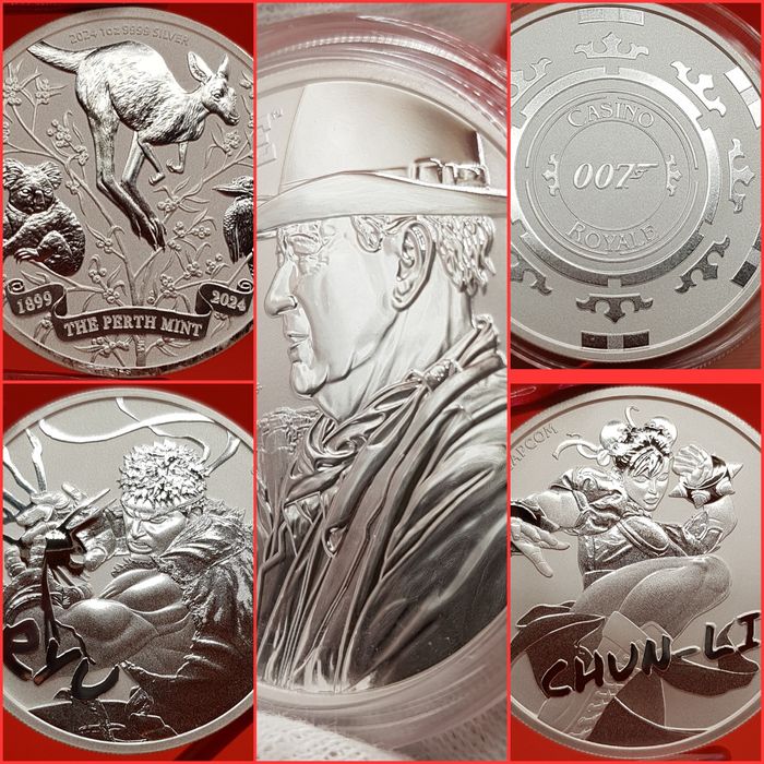 Perth Mint Black Flag Quokka SuperPit  monede lingou argint 999 pur