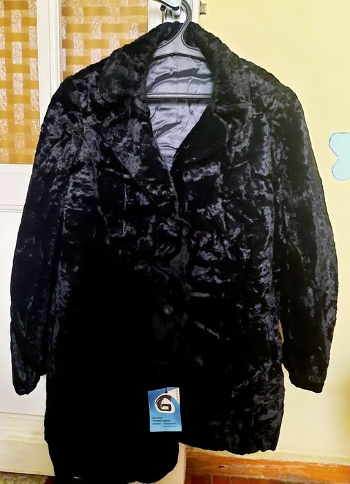 Шуба плющевая духоба полупальто