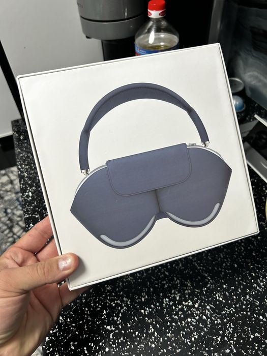 Căști  AirPods Max Blue Albastru Over Ear Wireless ANC Bluetooth Husă
