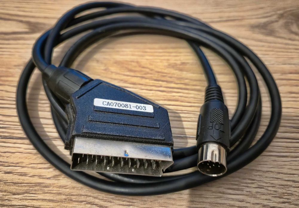 Cablu audio video 13 pini scart pentru Atari 7800 ST 520 1040 STFM