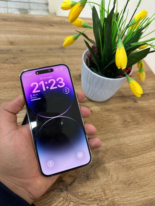 Iphone 14 pro max
128 gb 
Oq rang 
Lla region
Karobka dak bor
Qirilmag