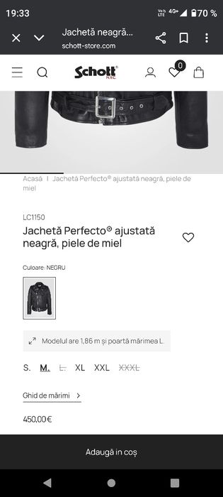 Geaca originala,legendară SCHOTT, piele de miel

Jachetă Perfecto® aj