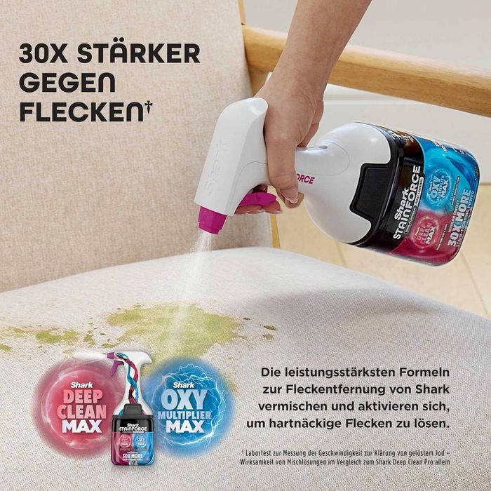 ПРОМО Нова 2г Гаранция Безжична Безкабелна Преносима Перяща Прахосмукачка за Килими Тапицерии Коли Shark HX100EU