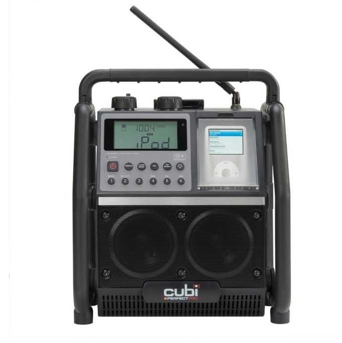 ЧИСТО НОВО Професионално строително радио PerfectPro Cubi – Мощен стерео звук (На батерии и 220V)