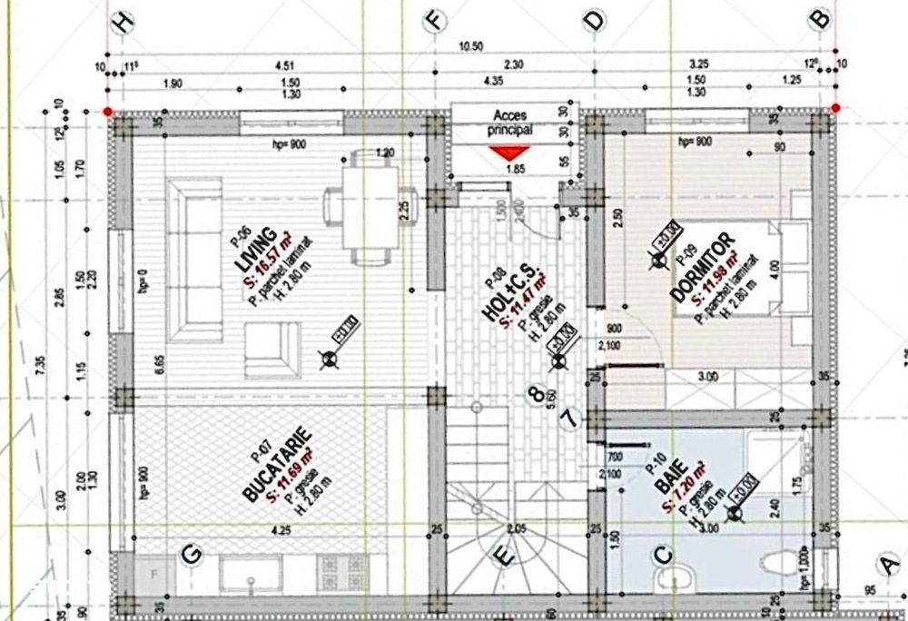 Casa cu teren de 420 mp, 5 camere, 2 băi - Zona linistita