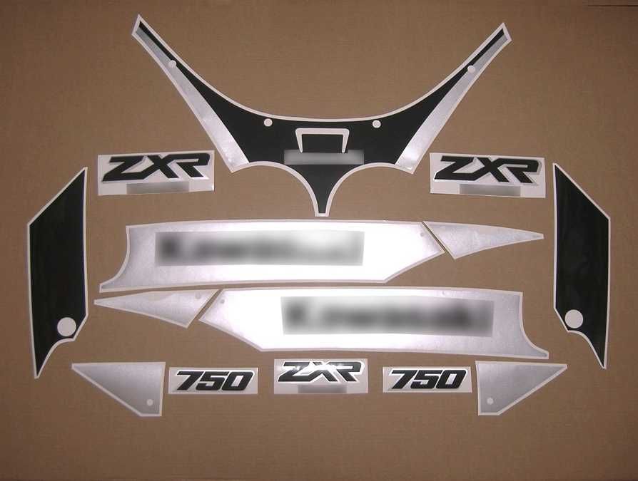 Стикери Kawasaki ZXR 750 1989г.-1994г. лепенки кавазаки зхр zx-7